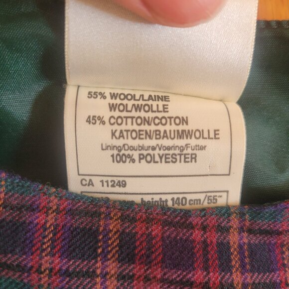 Vintage Laura Ashley Mother and Child Plaid Wool mix jumper dress EUC - Picture 3 of 5